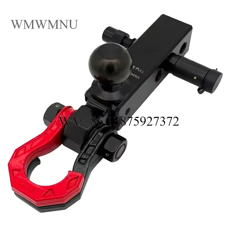Wmwmnu New Aluminum Alloy 3 Hole Square Trailer Arm Full Kit Ball Head Anti Loosening Device Lock High Strength Split Shackle