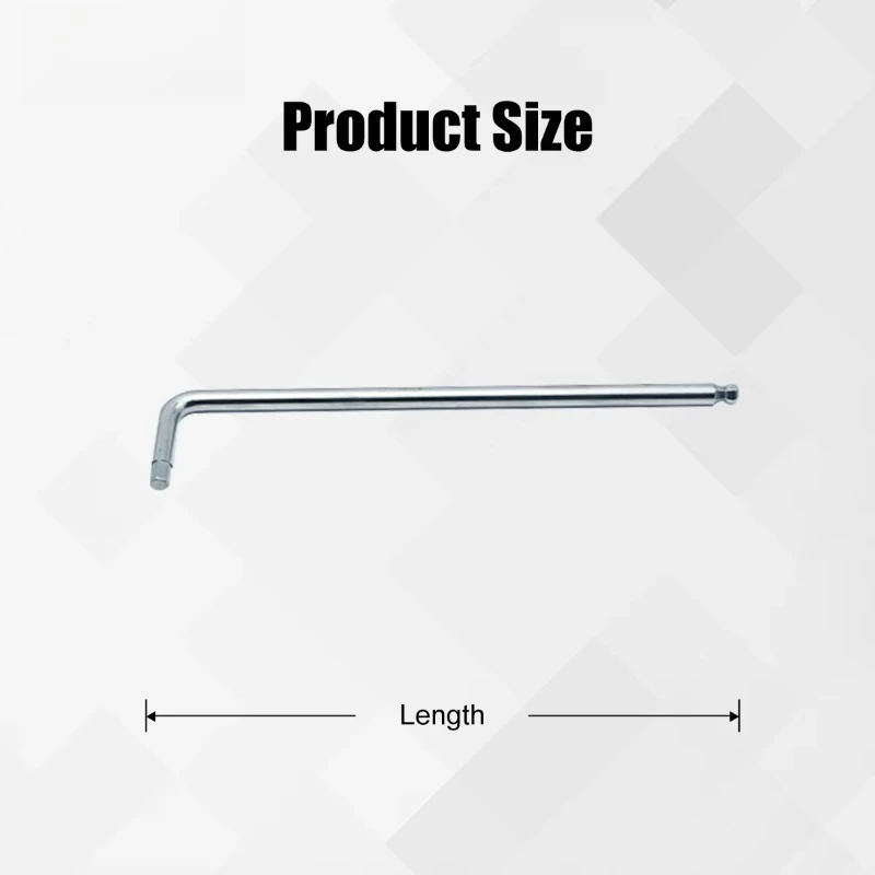 T101915A 工業用グレード チタン製 ボールエンド 六角レンチ ロングアーム付き