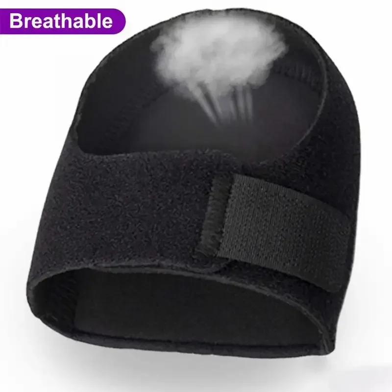 1 Pair of Black Heel Pads - Black Textured Heel Protector, soft and comfortable with breathability. The ergonomic design provide