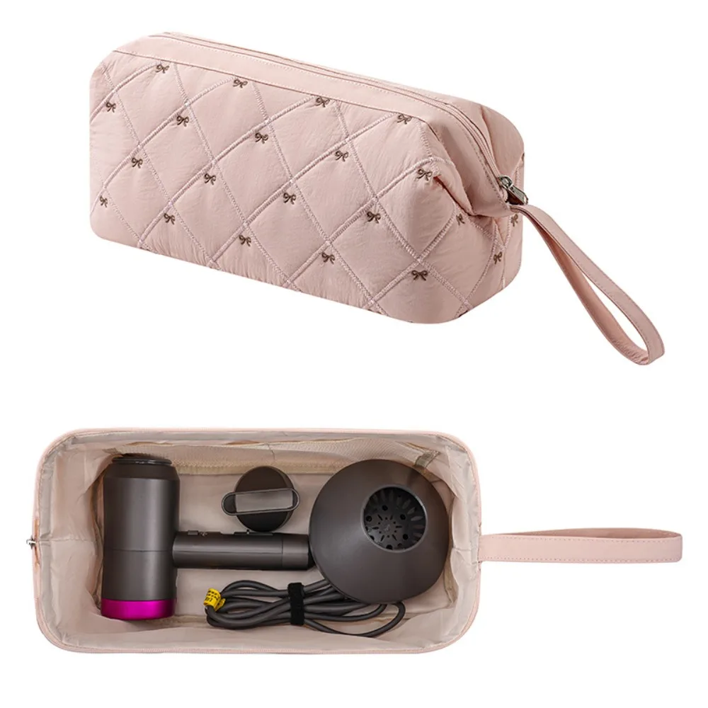 

Polyester Cotton Hairdryer Storage Bag 9 Colors Large Capacity Travel Makeup Bag Floral Print Makeup Train Cases Women Girls