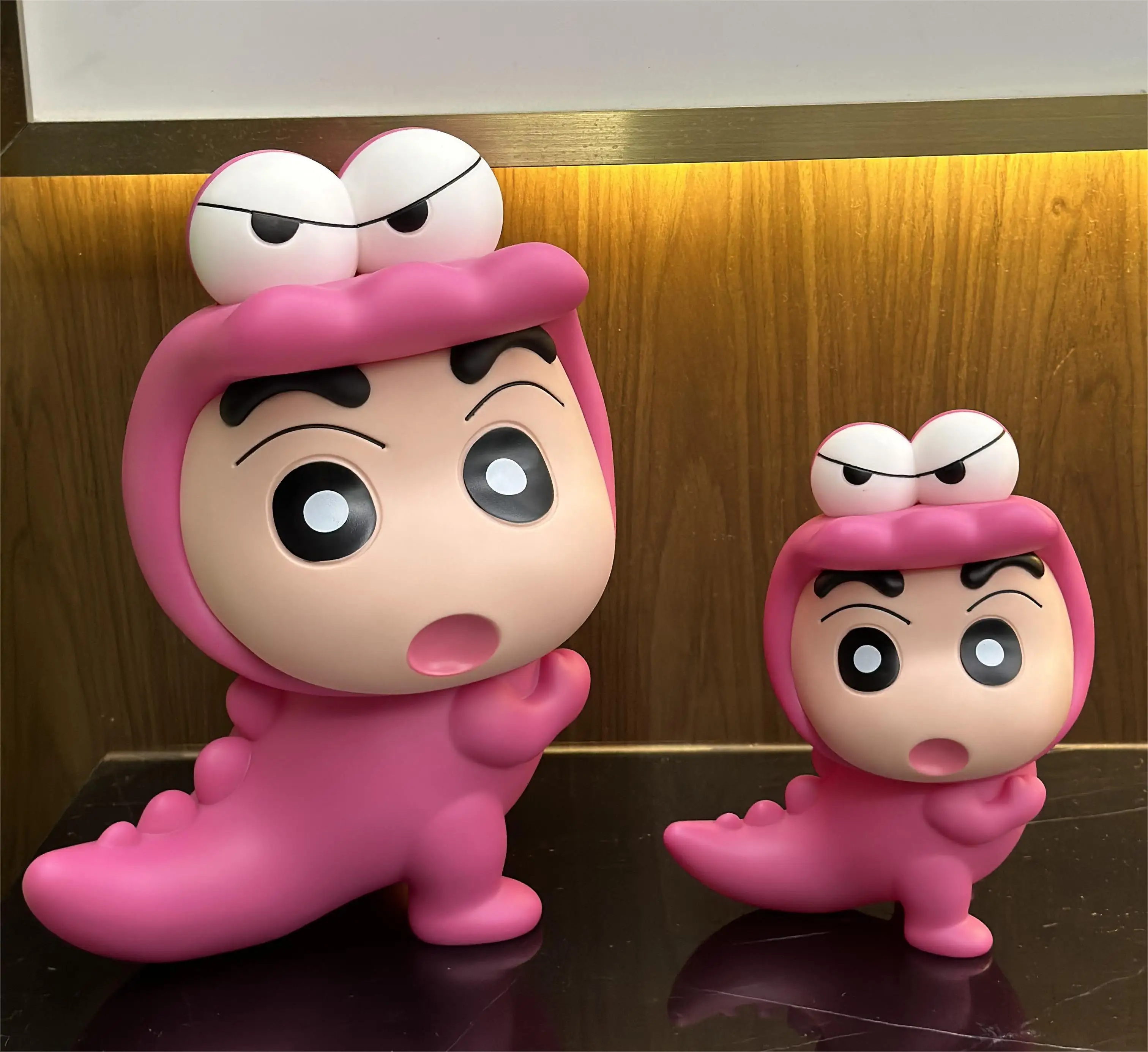 Crayon shin-chan anime kawaii figura waniyama sancosplay shinchan figuras grande ornamento de vinil brinquedo crianças presente figuras modelo pvc