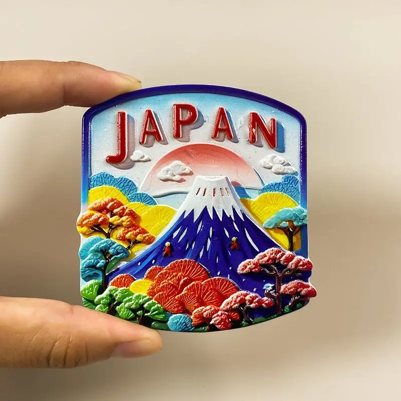 

Japan 3D Resin Fridge Magnet Mount Fuji Scenery Refrigerator Magnet Magneti Frigorifero Small Magnets Home Decor Items