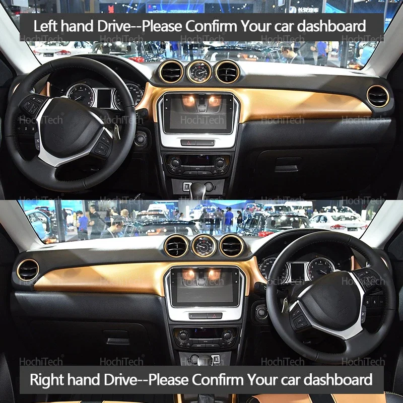 For Suzuki Vitara LY 2015 2016 2017 2018-2022 Car Dashboard Cover Avoid Light Pad Instrument Platform Cover Mat Carpet