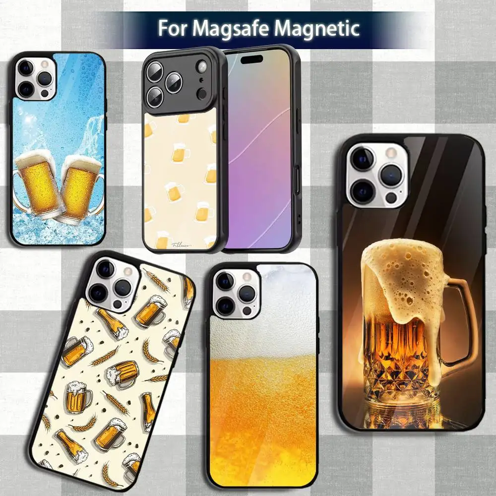 

B-Beer A-Alcohol-es Phone Case For iPhone 13,12,15,17,11,16,14,Pro,Max,Plus,Mini,Magsafe,Magnetic Wireless Charging Case