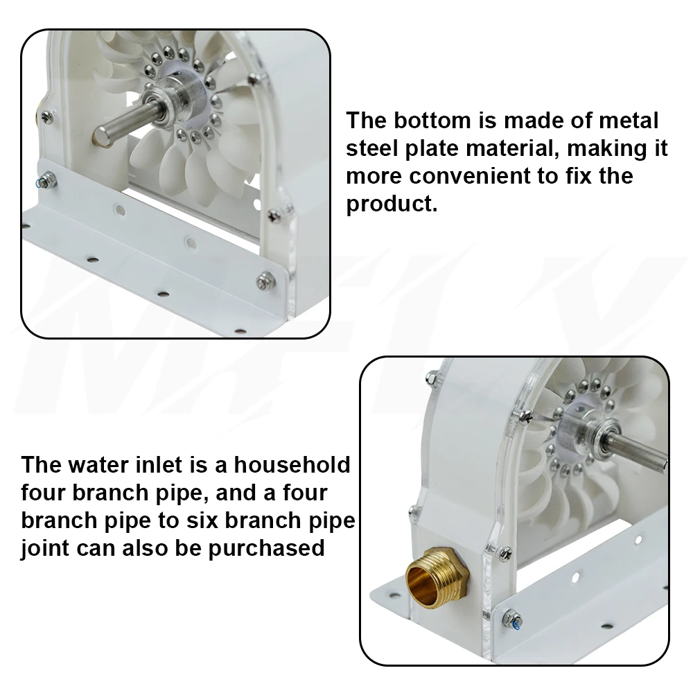 Wysokowydajna turbina Pelton, udarowa prowadnica hydrauliczna, koło łyżkowe, wielofunkcyjny generator hydrauliczny DIY