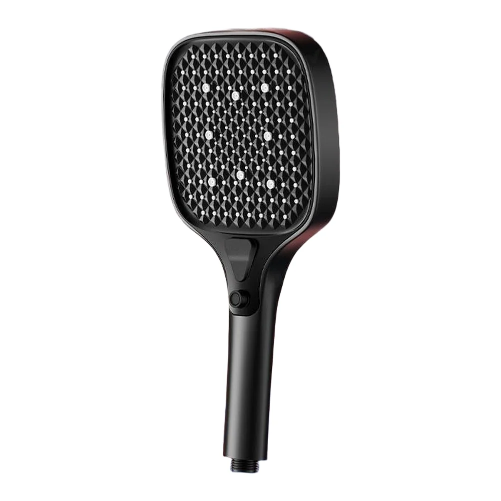 15cm Pressurized ABS Shower Head Featuring Injection Molded Craftsmanship and Clog Silicone Nozzles for Long Term Use