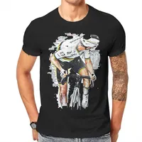 Camiseta con estampado de VAN DER POEL Pembalap Ontel para adolescentes, camisa de manga corta con cuello redondo grande, Harajuku, alta calidad
