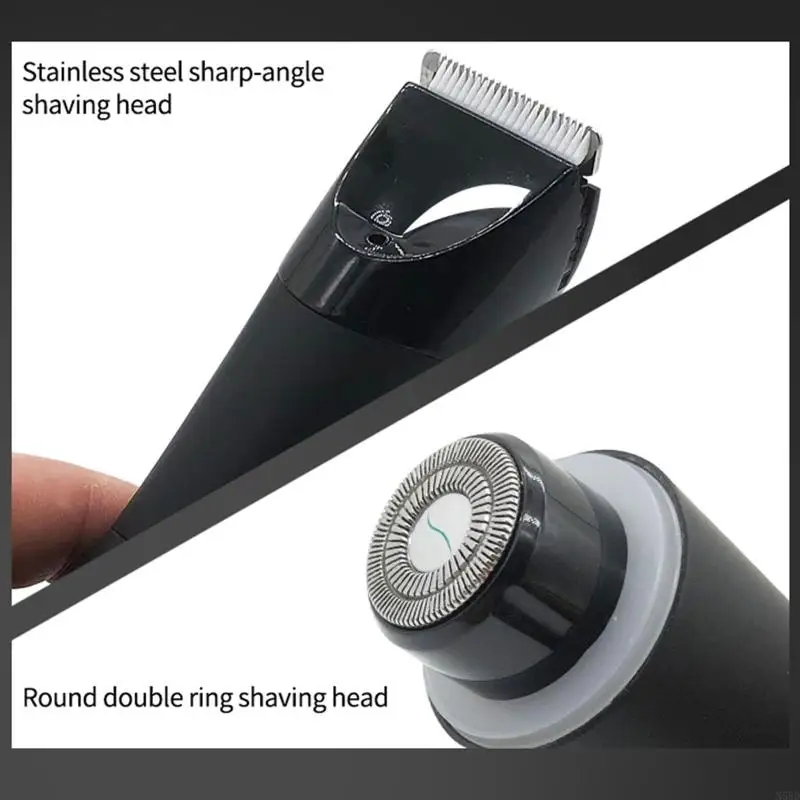 فرش كهربائي الشعر تقليم العانة شعر القطع جسم القص للرجال بيكيني epilator حلاقة قابلة لإعادة الشحن ل n58d