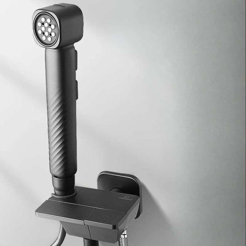 

Gun gray piano key toilet flush spray gun one in two out faucet significant other toilet