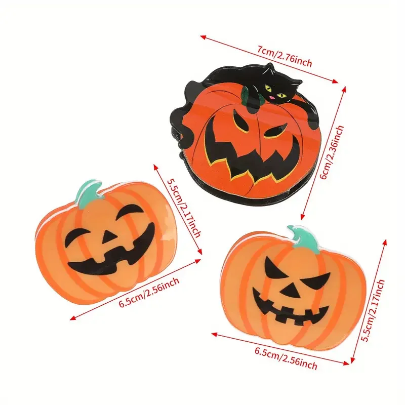 مشبك شعر القرش على شكل قرش الهالوين، إكسسوار ذيل حصان نصف أوبدو مضحك، سلسلة داكنة، تصميم خلفي للرأس للحفلات قطعة واحدة