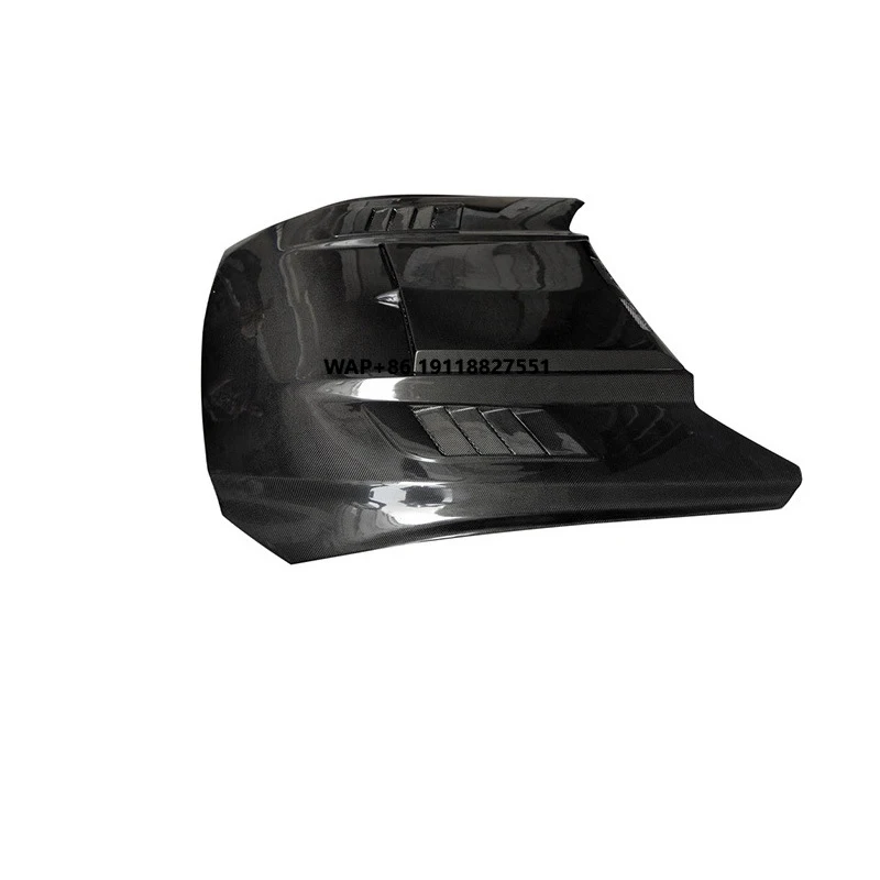 

New Carbon Fiber Hood for Mustang 2015-2017 with 3K Twill Weave Glossy/Matte Finish and Air Vent Black