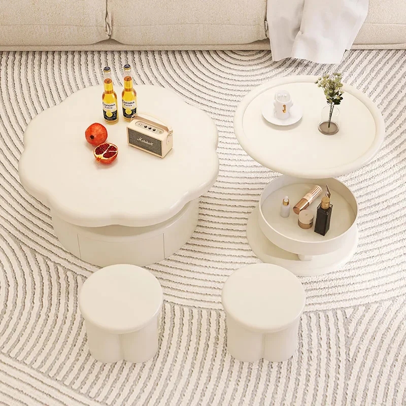 

Small apartment coffee table, movable living room, creative small coffee table and small table that do not take up space at home