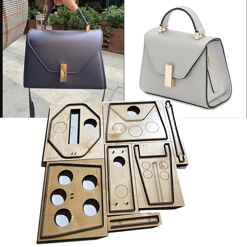 Women Large Capacity Handbag Die Cut Mold, Hand Template DIY Handmade Leather Craft Processing Tool
