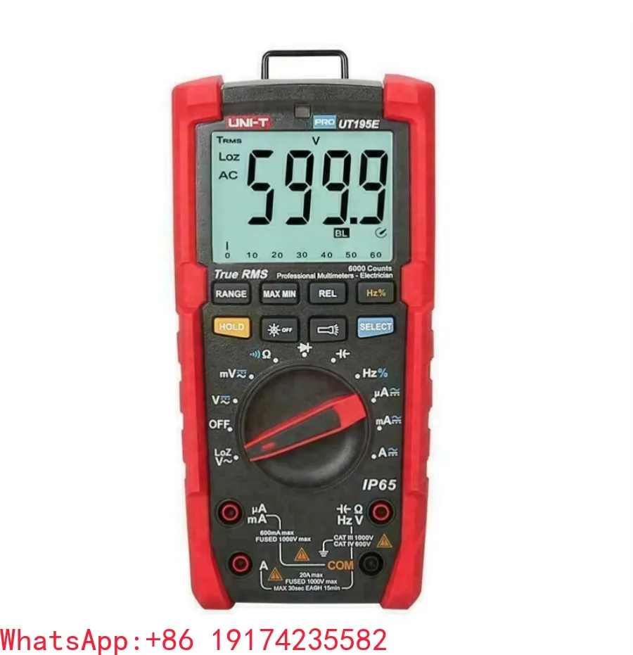 UNI-T UT195E Industrial Waterproof multimeter True RMS Flashlight Digital IP6