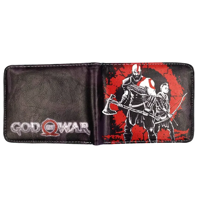 New Arrival Game God of War 4 Wallet Kratos Design Short Purse Coin Purses