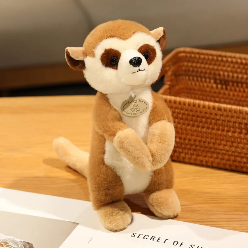 Simulação lemur animal de pelúcia macaco brinquedos realista kawaii boneca de pelúcia decoração do quarto travesseiro macio crianças meninos presentes aniversário