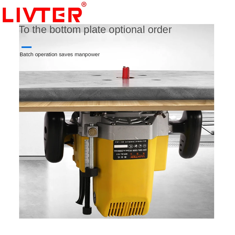 LIVTER Working Portable Plunge Router Machine Versatile Power Industrial Router Small Electric Wood Trimmer