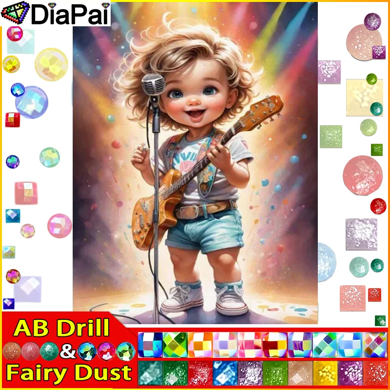 DIAPAI Fairy Dust AB Square/Round Drill 5D DIY Diamond Painting