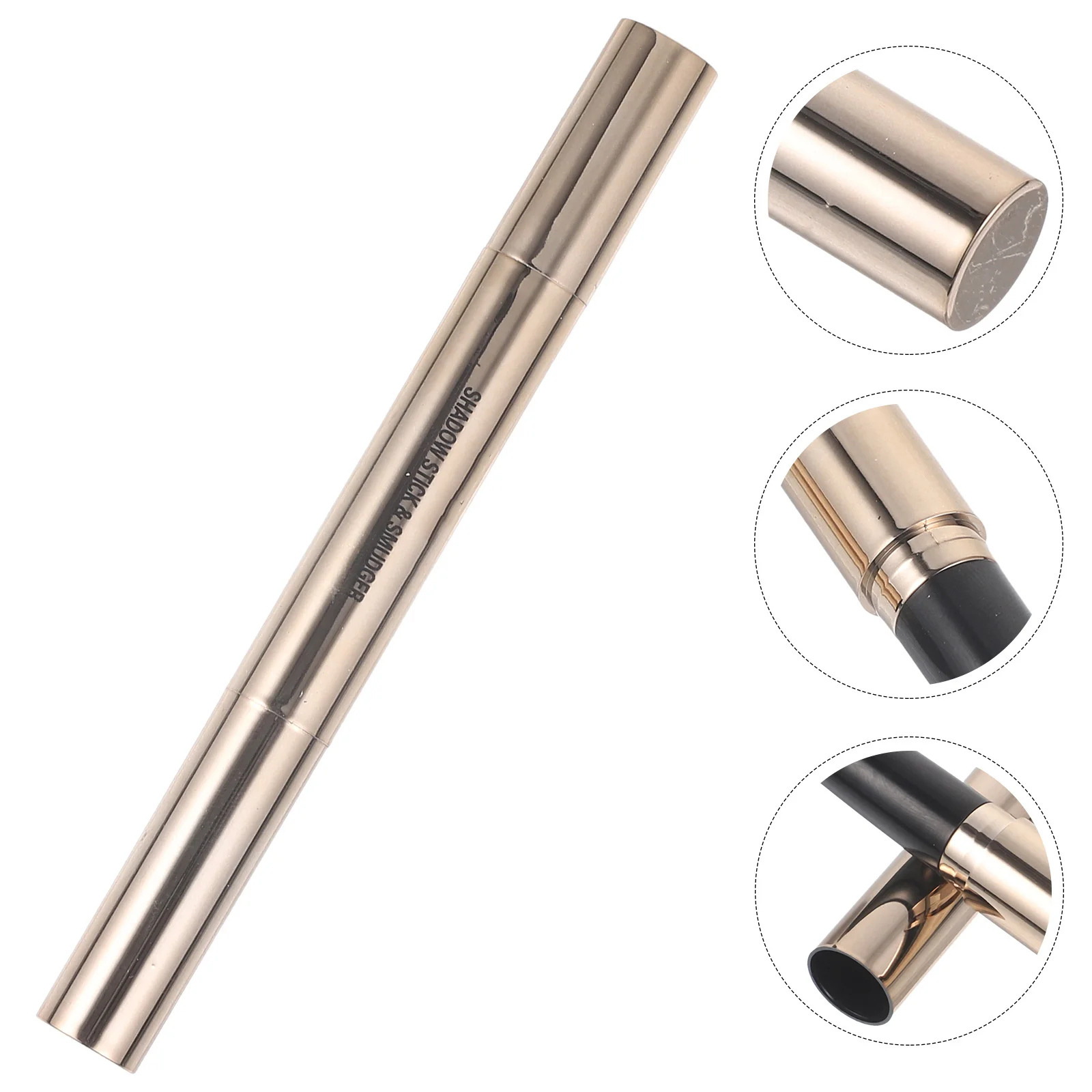 Kompakter Lidschattenstift mit zwei Spitzen, wischfester Lidschattenpinsel für Frauen, einfach aufzutragen, Farbton verblenden, Eyeliner-Look definieren