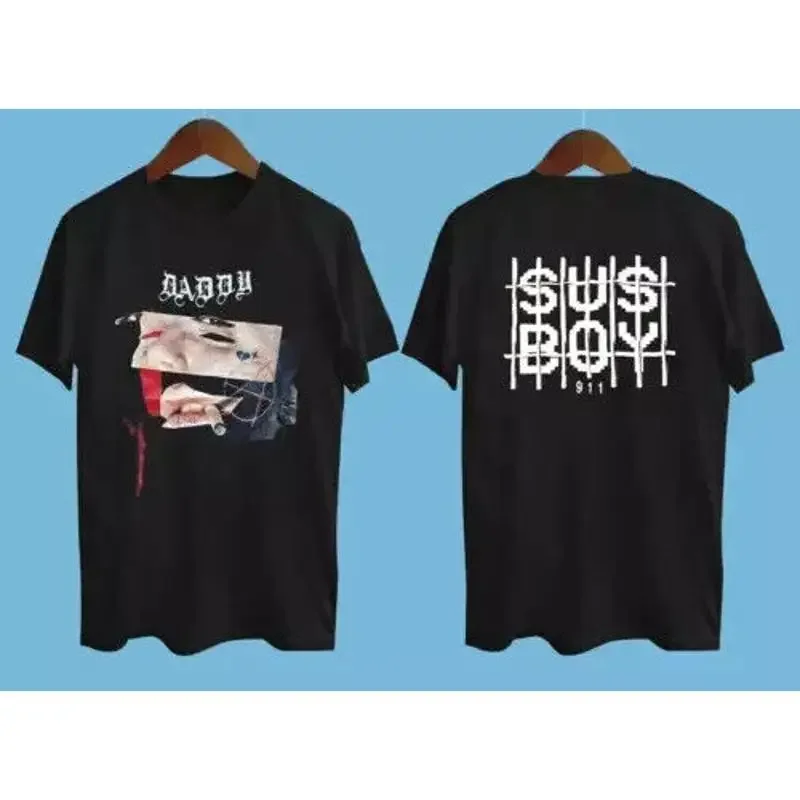 NEW Rare Lil Peep - Sus Boy 2 Side Black All Size Unisex Shirt