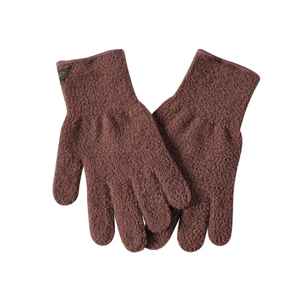 Gants d'équitation confortables pour adultes, 1 paire, bonne perméabilité à l'air, gants thermiques tricotés à doigt complet, coupe-vent