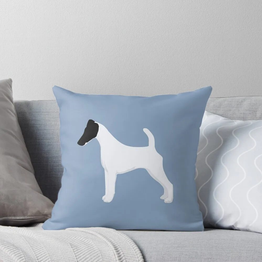 

Smooth fox terrier. Friendly, independent, amusing for Fox Terrier lovers Throw Pillow