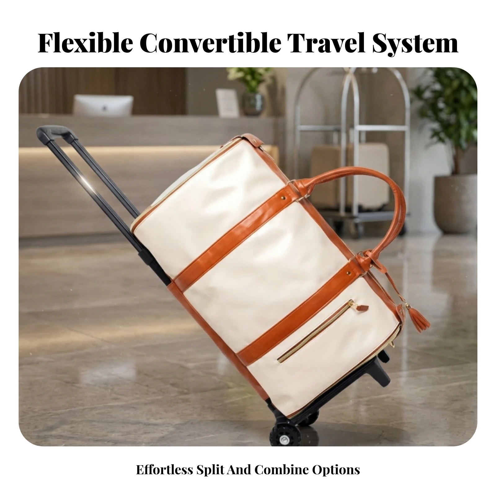 Telescope Handle Soft-Sided Rolling Garment Bag Trolley Garment Bag Travel Luggage Carry Handles