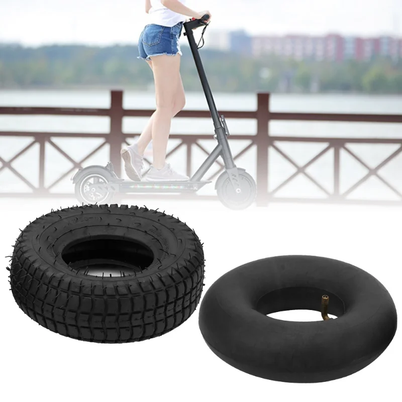 

9X3.50-4 Black Durable Rubber Outer Tire Inner Tyre Combination Accessory For Electric Scooter