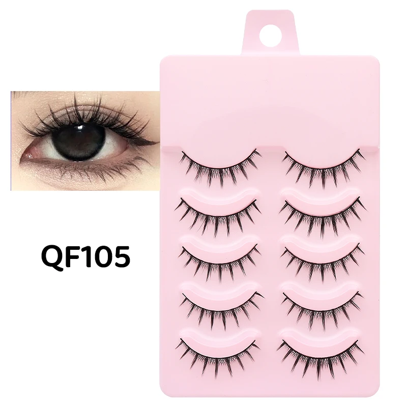 DINGSEN 5 Paar Wimpern, natürliche Augen, Wimpern für Make-up, weiche lange Wimpern, Streifen, falsche Wimpern, Beauty-Tools – Detail 29