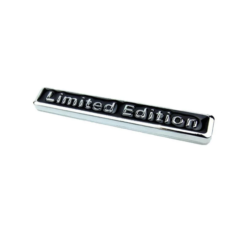 3D Plating Metal LIMITED EDITION Logo Car Rear Fender Trunk Sticker Emblem Black Car Accessories Tuning Exterior Decal Sticker