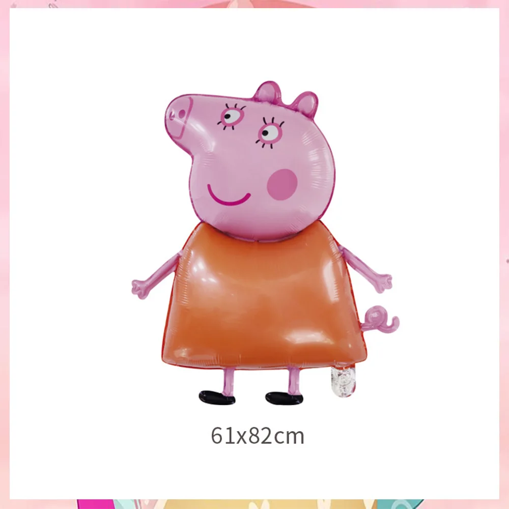 Cartoon Rosa Peppa Pig Geburtstagsparty Dekorations-Set George Pig Partyzubehör Teller Kindergeburtstag Geschenke Babyparty – Detail 14