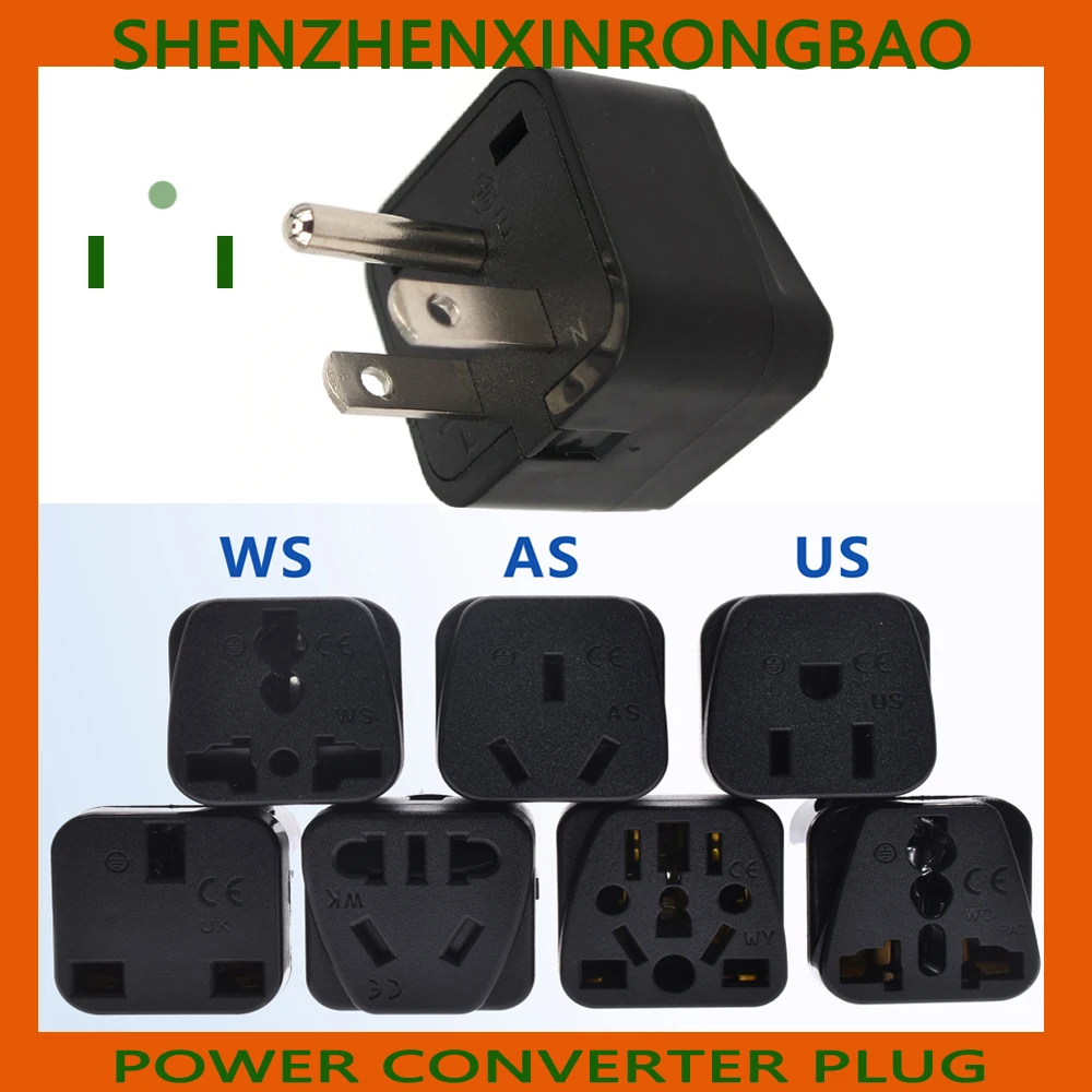 

Universal Italy Switzerland India UK US AU to EU German Russia AC Power Socket US American Plug Travel Charger Adapter Converter