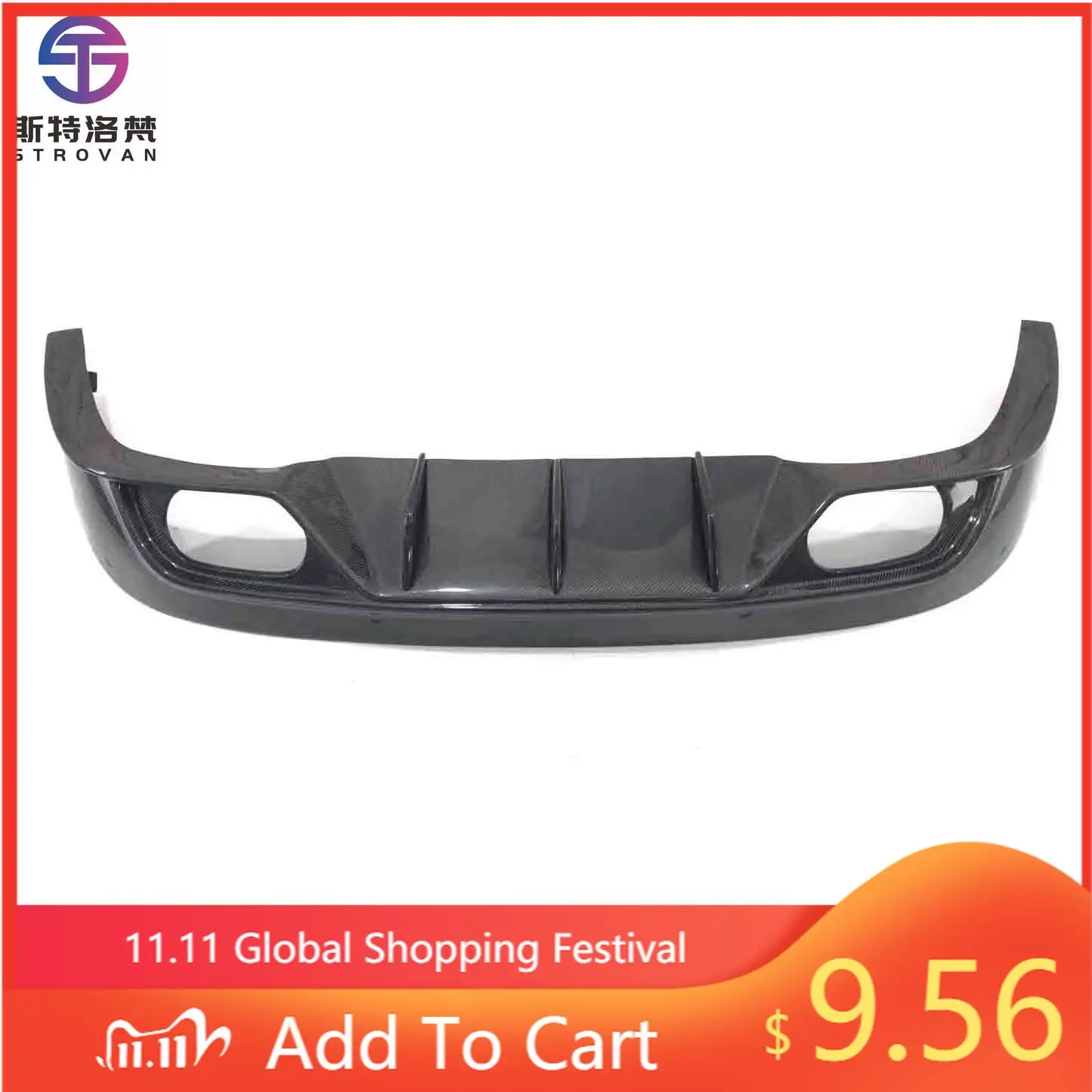 

STLF For Jaguars F-Pace Carbon Fiber Rear Bumper Diffuser Body Kit