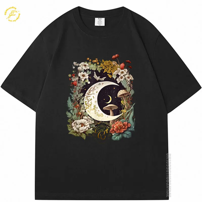

Aesthetic Goblincore And Dark Cottagecore Mushroom 2025 Hot Tee Oversized T-Shirt Top Summer Men's T Shirt Short Sleeve Clothing
