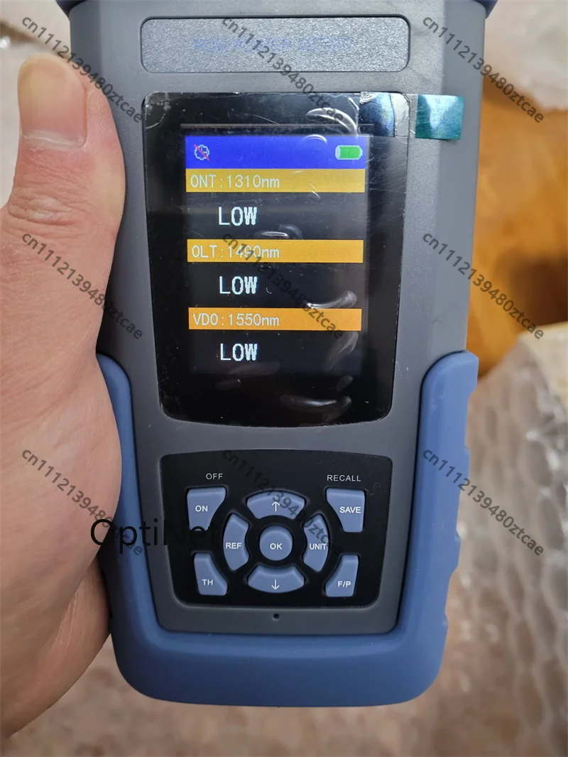 Rechargeable PON Optical Power Meter With SC/APC Adapter 1310/1490/1550nm FTTH FTTx Fiber Optic Test Tool