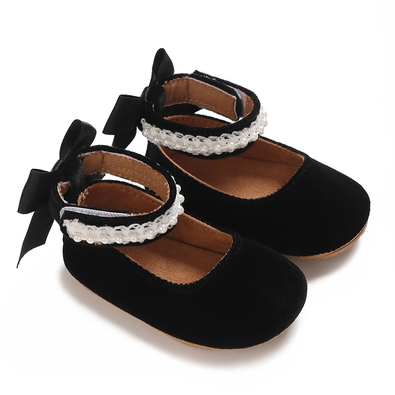 Mary Jane Flats für Kleinkinder, Mädchen, mit Schleife, rutschfeste, weiche Sohle, Prinzessinnen-Laufschuhe für Kleinkinder, Sneaker, Hochzeitskleid, Tanzschuhe – Detail 30