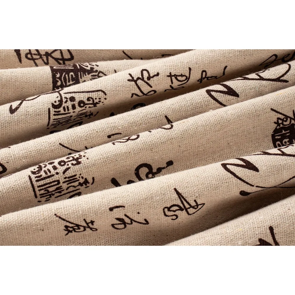 150×50cm/200×150cm Calligraphy Printed Fabric Chinese Style Chinese Character Printed Dust Cover Breathable Soft