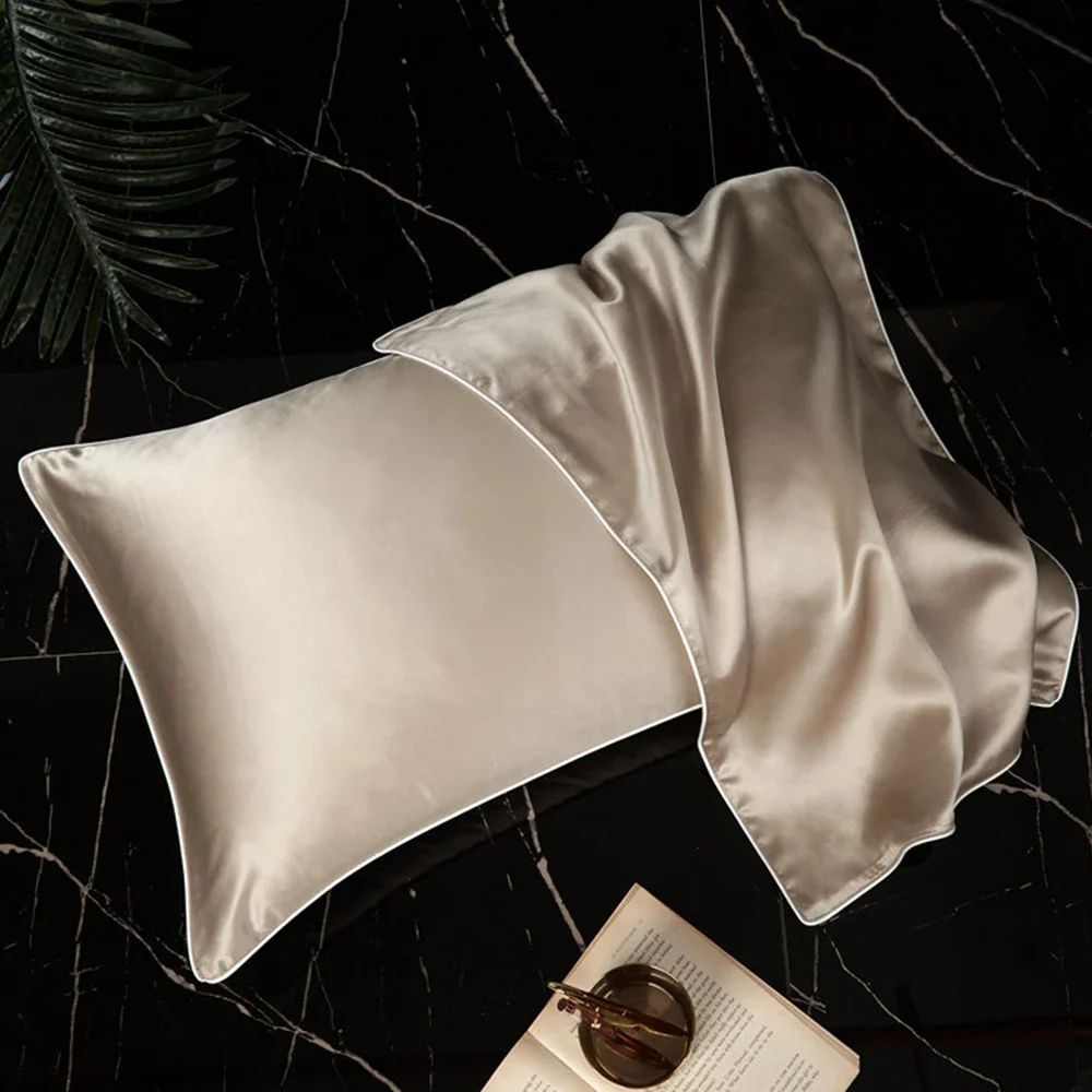 22 Momme 6A Grade Luxury High Quality Pillowcase 100% Pure Real Natural Mulberry Silk Pillow Case with Envelope Closure Design