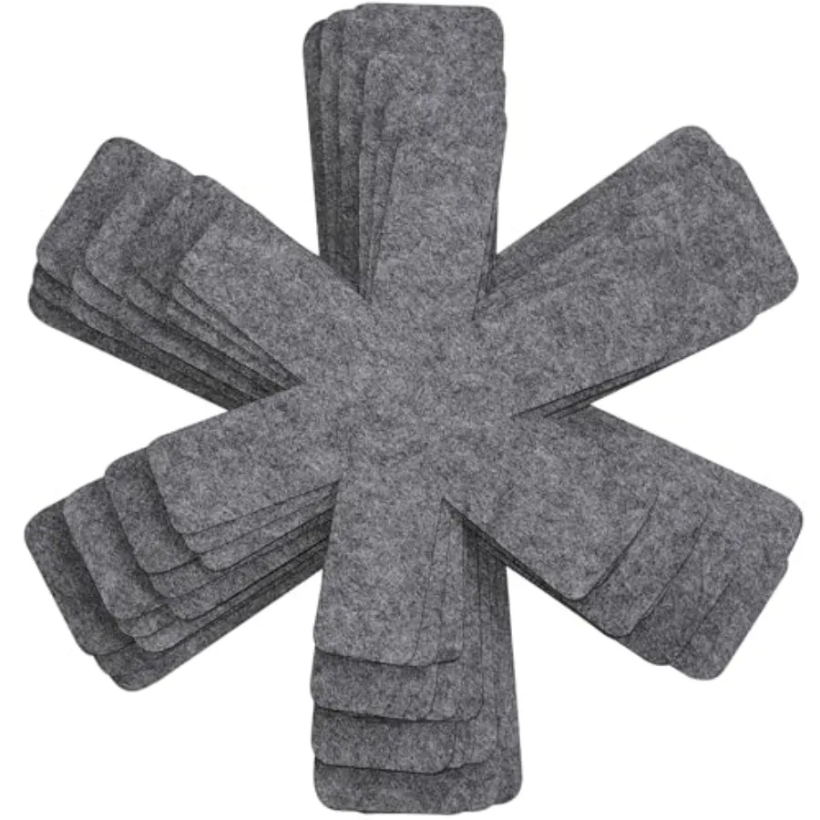 

Защитные приспособления для кастрюль и сковородок Очень толстые защитные приспособления для штабелирования Набор из 12 и 4 сепараторов для сковороды разных размеров для штабелирования