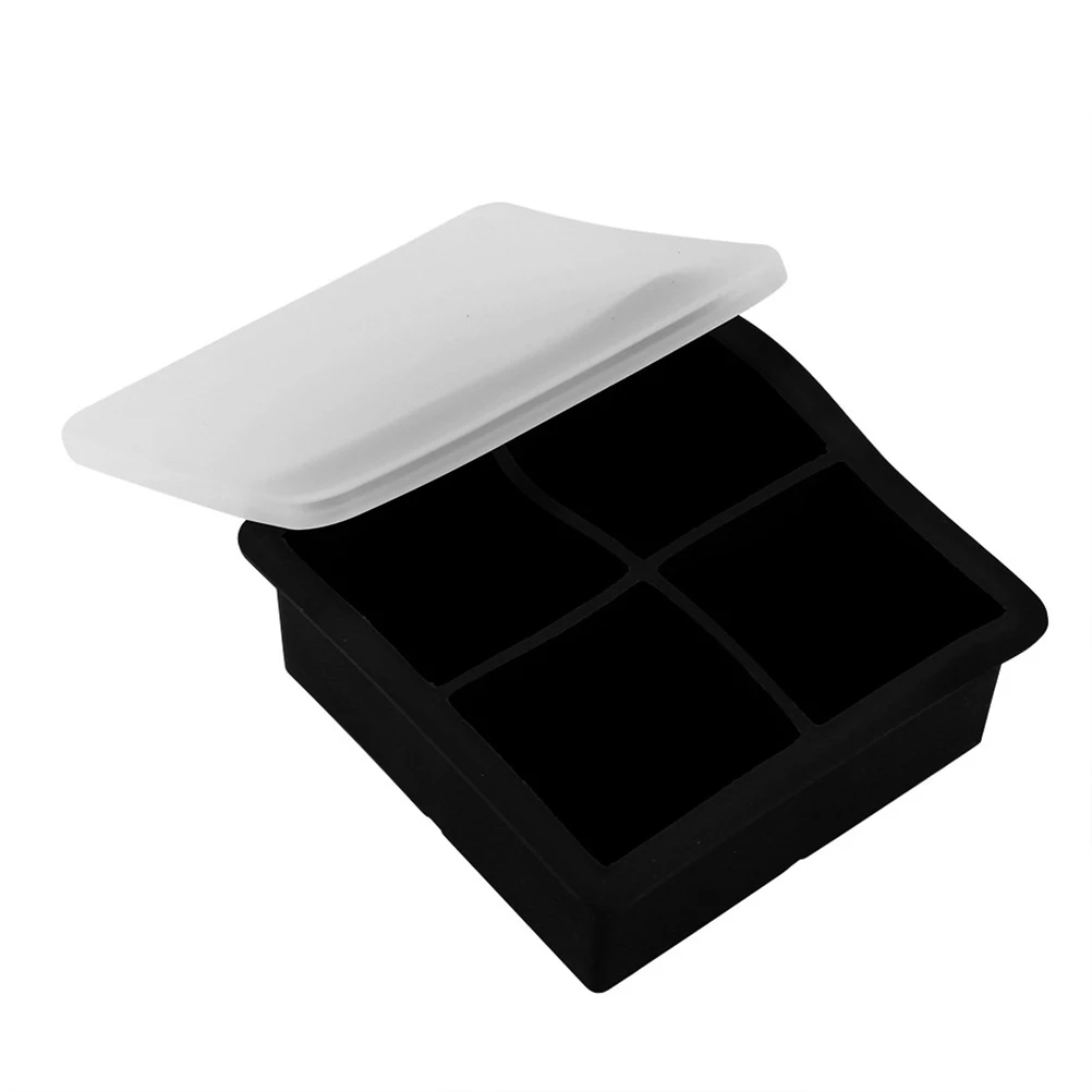 

2 Pcs Silicone Ice Tray Molds Makers Countertop Creative with Cover Baby