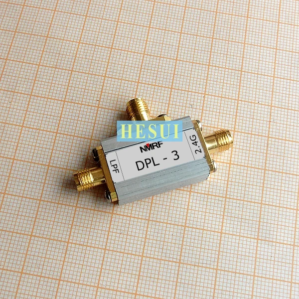DC-1.2GHz RF LPF BPF Filter & 2.4GHz bandpass filter RF Diplexer filter Module board CNC Al shield shell SMA port Mini size