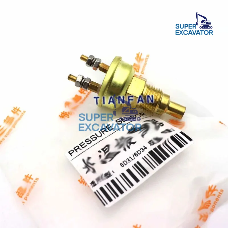 TALUADA 6D31 6D34 Engine Water Temperature Sensor for Kobelco KATO Excavator Spare Parts SK200 SK250-6E HD820