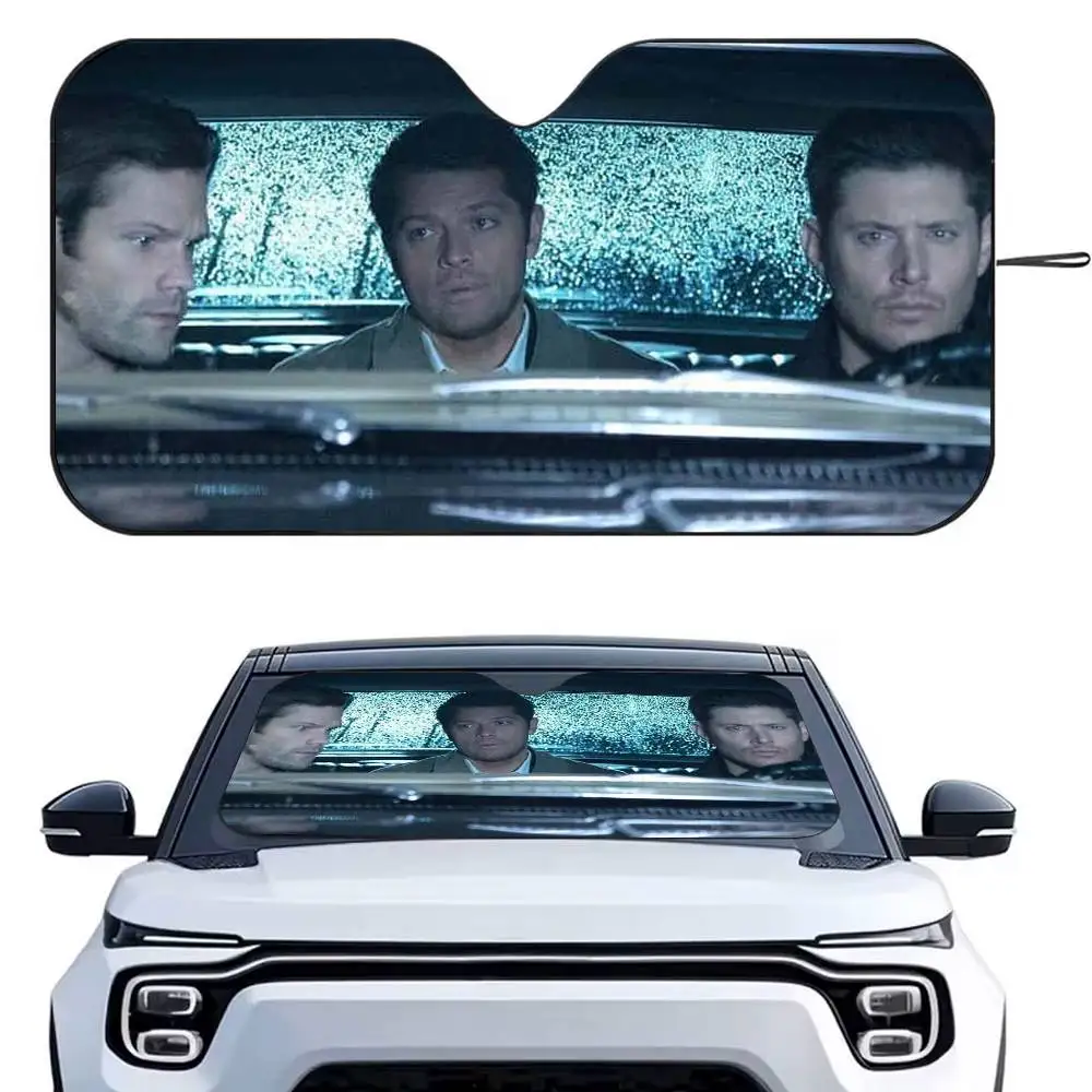 CLASSICAL S-SUPERNATURAL Car SunShade Windshield Anti-UV Protection Front Sun Shade Cooling Protector for Vehicle Interior