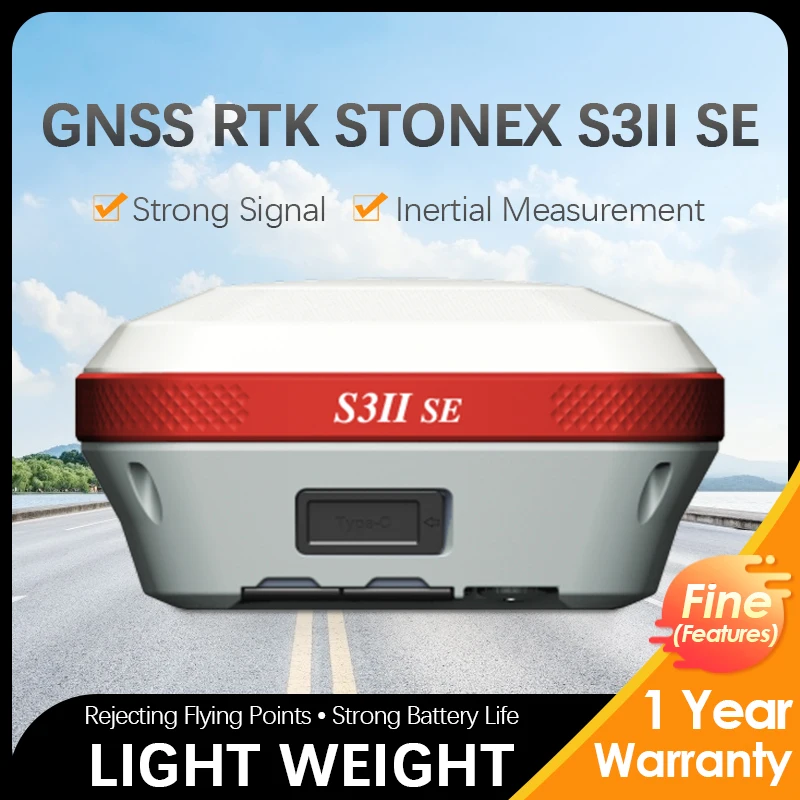 Stonex S3II SE Rover And Base Station Gnss System 1408 Channels Gps Rtk Full Satellite Fast Fixed Rover