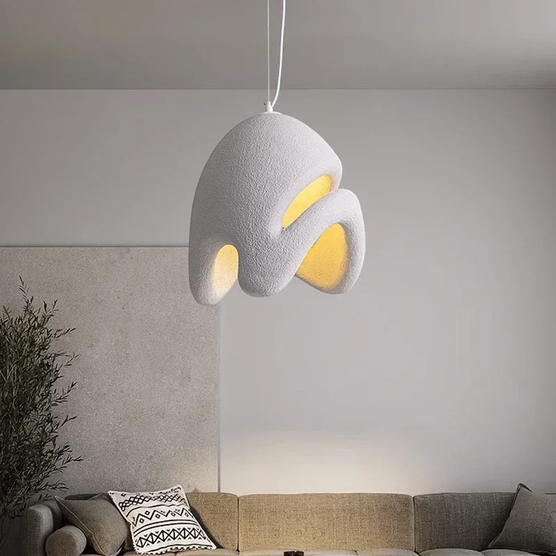 

Japanese Wabi-sabi Style Dining Room Chandelier Designer Nordic Personality Creative Living Room Light Decoration