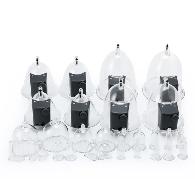 

32 Cups Nipple Stretching Breast Lift Butt Enlargement Vacuum Suction Pump