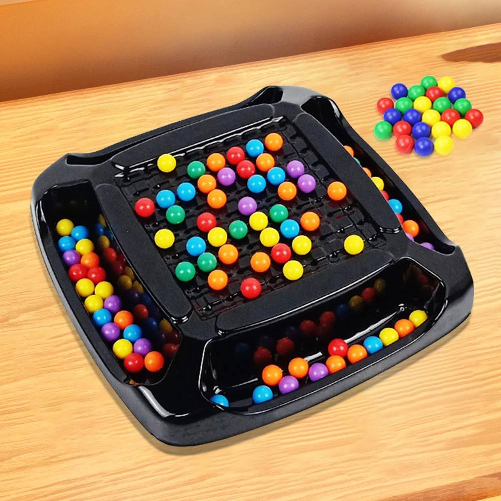 قوس قزح الكرة القضاء مجلس لعبة متعة قوس قزح الكرة القضاء على اللون مطابقة لعبة التفاعل بين الوالدين والطفل لعبة الشطرنج على الطاولة #3