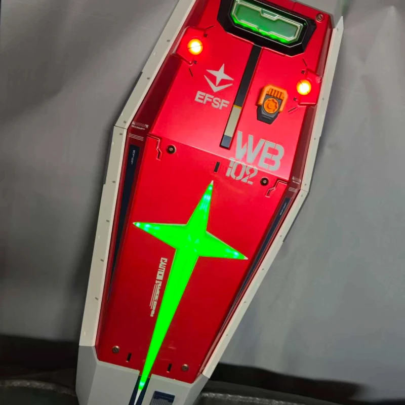 

Коллекционная модель RX-78-2 с LED-подсветкой и звуковыми эффектами, окрашенная, готовый набор для сборки, фигурка, подарок для мальчика, игрушка-сюрприз