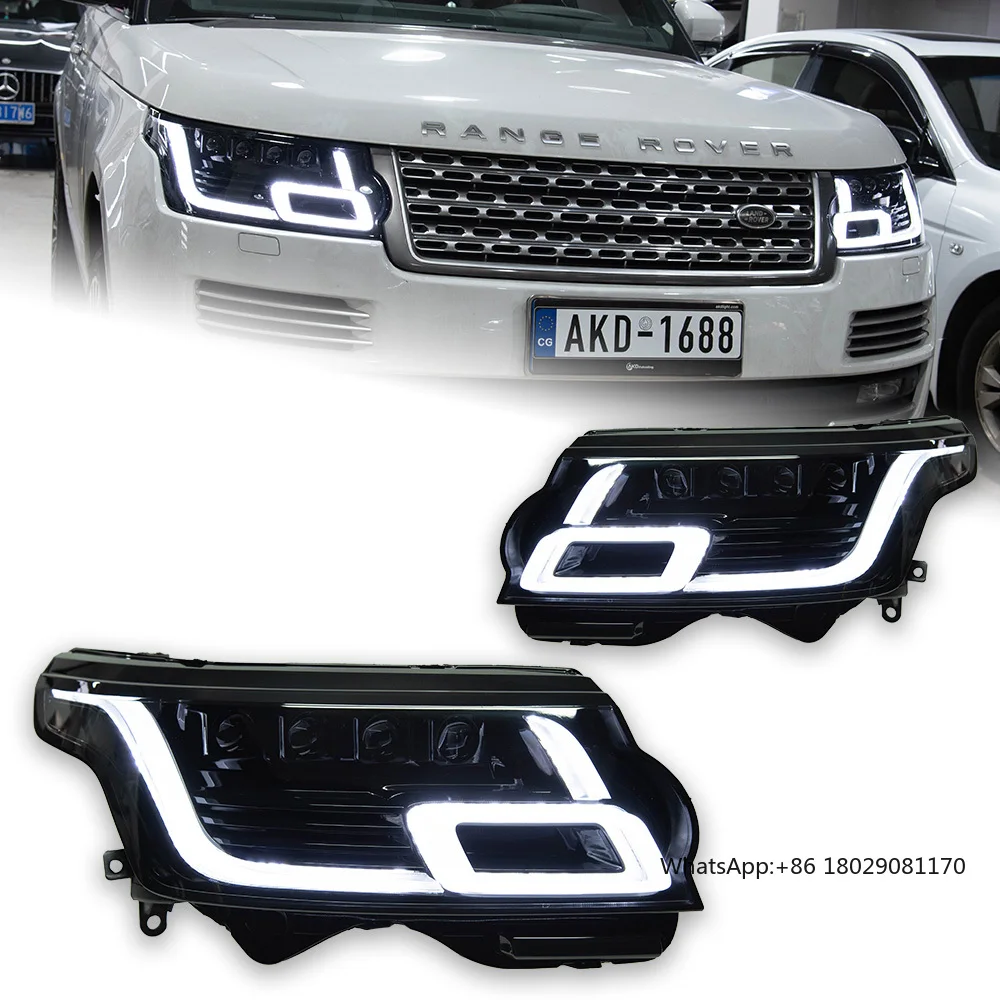 

Car Lights for Range Rover Voque Headlight Projector Lens 2013-2017 Dynamic Signal Head Lamp LED Headlights Drl Auto Accessories