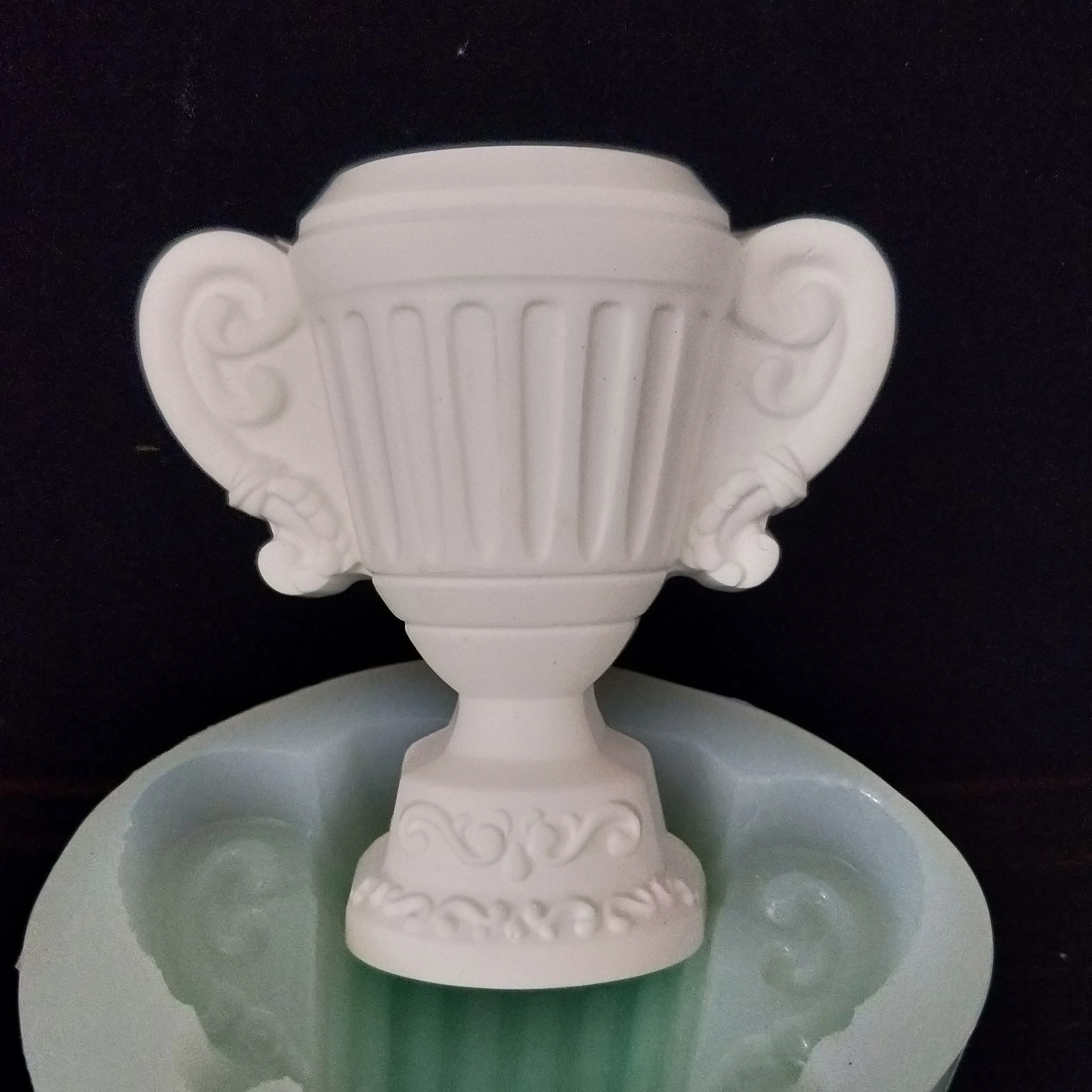 DIY 3D Champion trophy cup Mold Silicone Cake decoration mold Plaster Mold Ceramic Clay Craft resin clay silicone molds